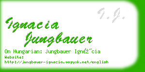 ignacia jungbauer business card